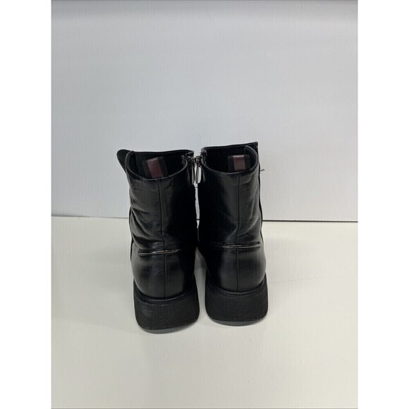 Franco Sarto Bealy Womens Leather Almond Toe Ankle Boots Black 10M - Picture 5 of 10